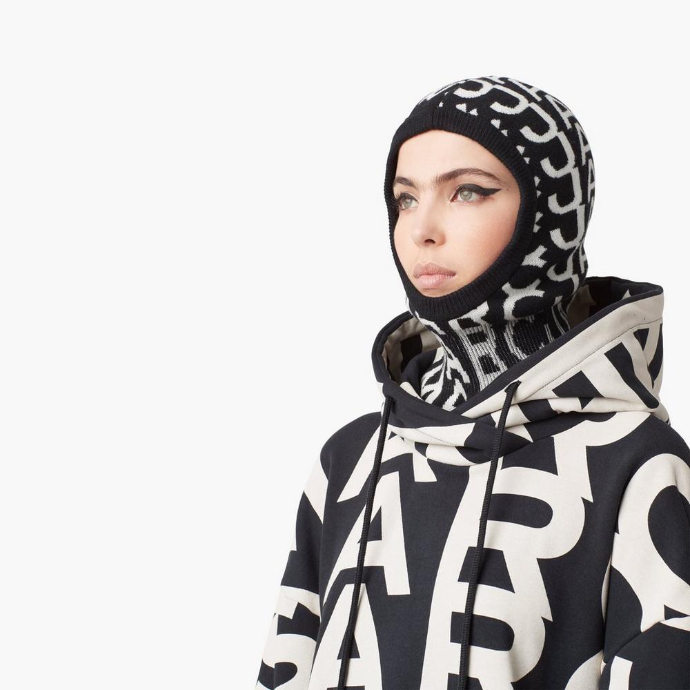 Accesorios Para El Cabello Marc Jacobs Monogram Balaclava Mujer Negros | 20938UFHT
