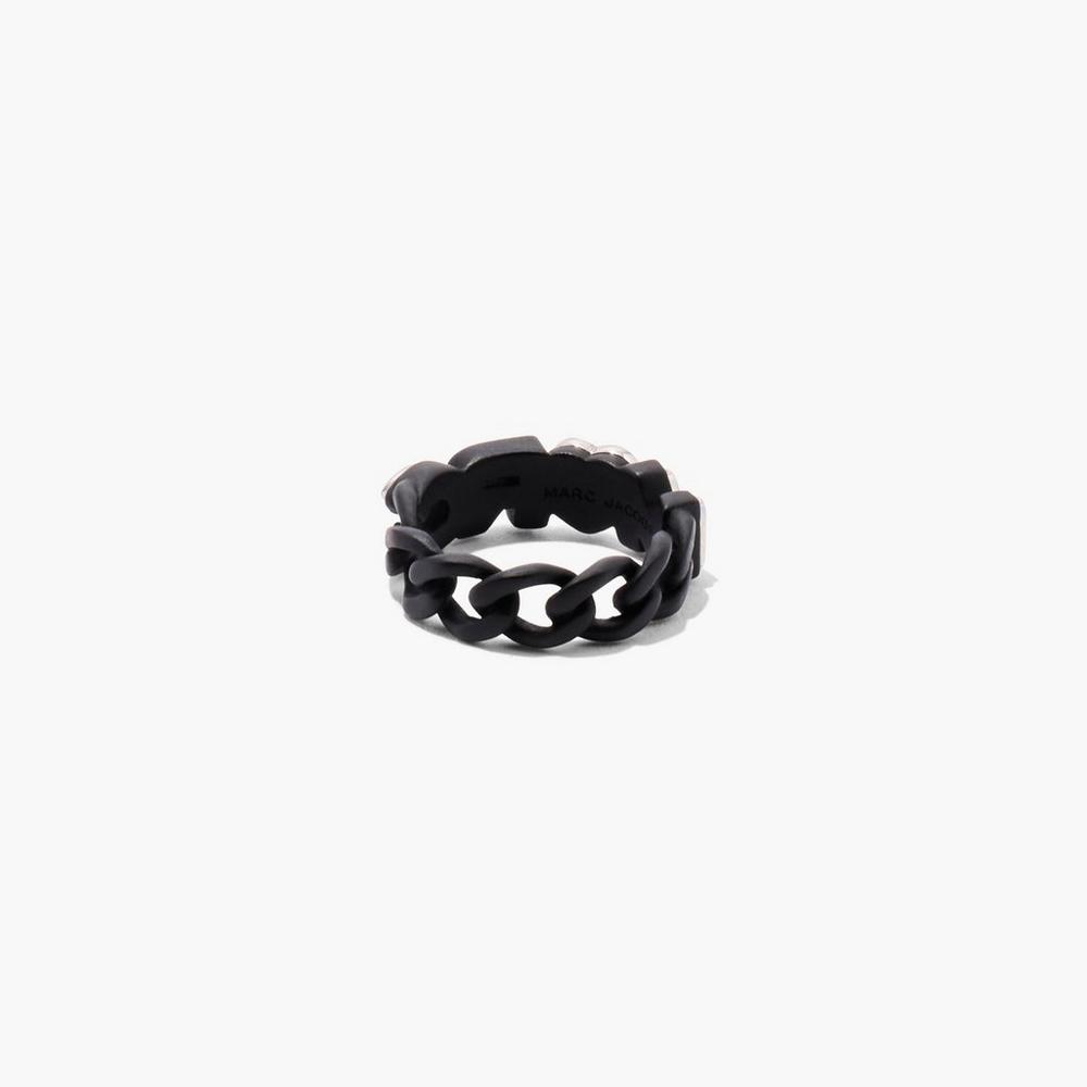 Anillos Marc Jacobs Charmed Marc Chain Mujer Negros Multicolor | 81392SKQD