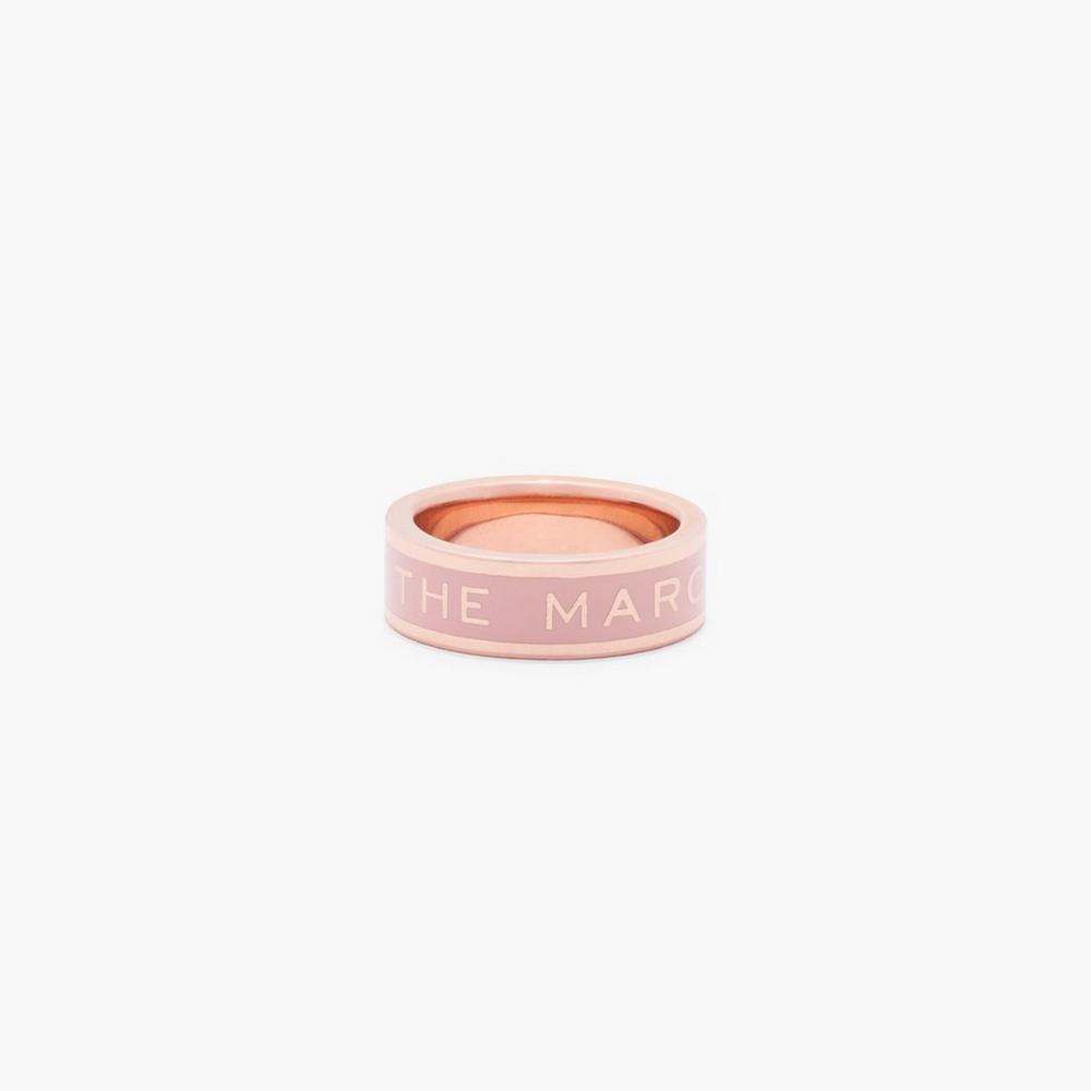 Anillos Marc Jacobs Medallion Mujer Rosas Dorados | 10852RLZY