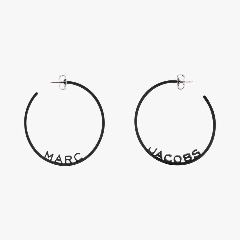 Aro Marc Jacobs Monogram DTM Mujer Negros | 40892HVRL