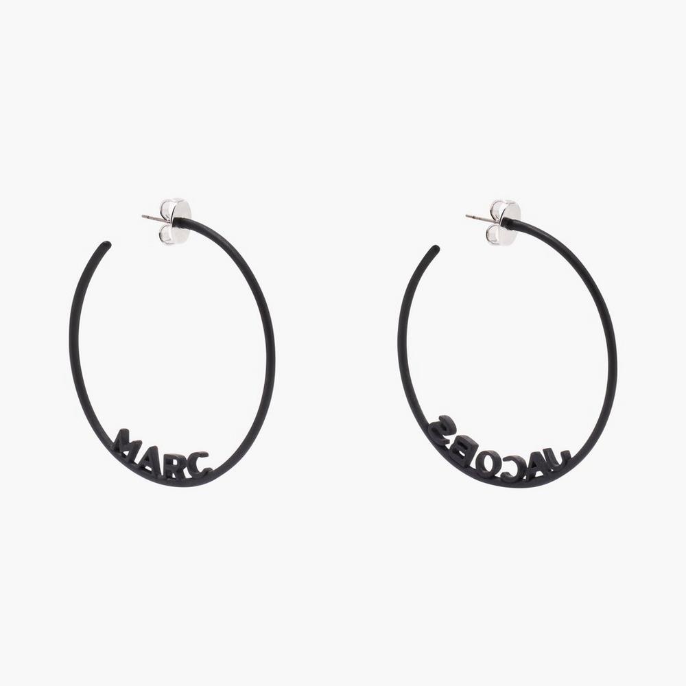 Aro Marc Jacobs Monogram DTM Mujer Negros | 40892HVRL
