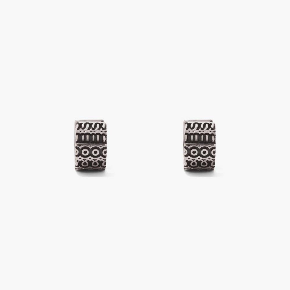 Aro Marc Jacobs Monogram Engraved Mujer Plateados | 05128ZNVS