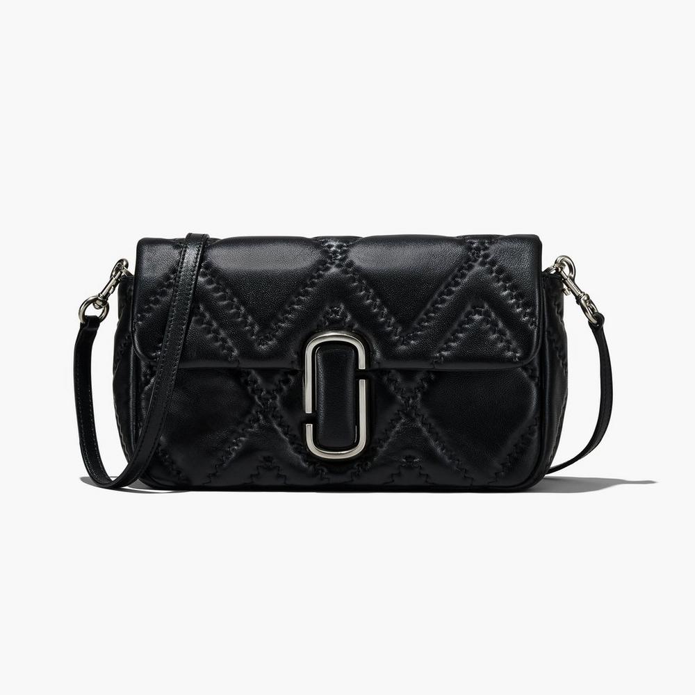 Bolsa De Hombro Marc Jacobs Acolchado Cuero J Marc Large Mujer Negros | 67284UQXZ