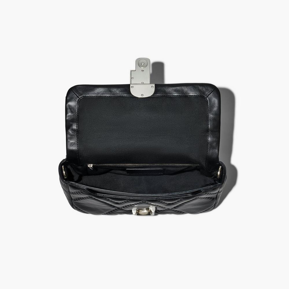 Bolsa De Hombro Marc Jacobs Acolchado Cuero J Marc Large Mujer Negros | 67284UQXZ