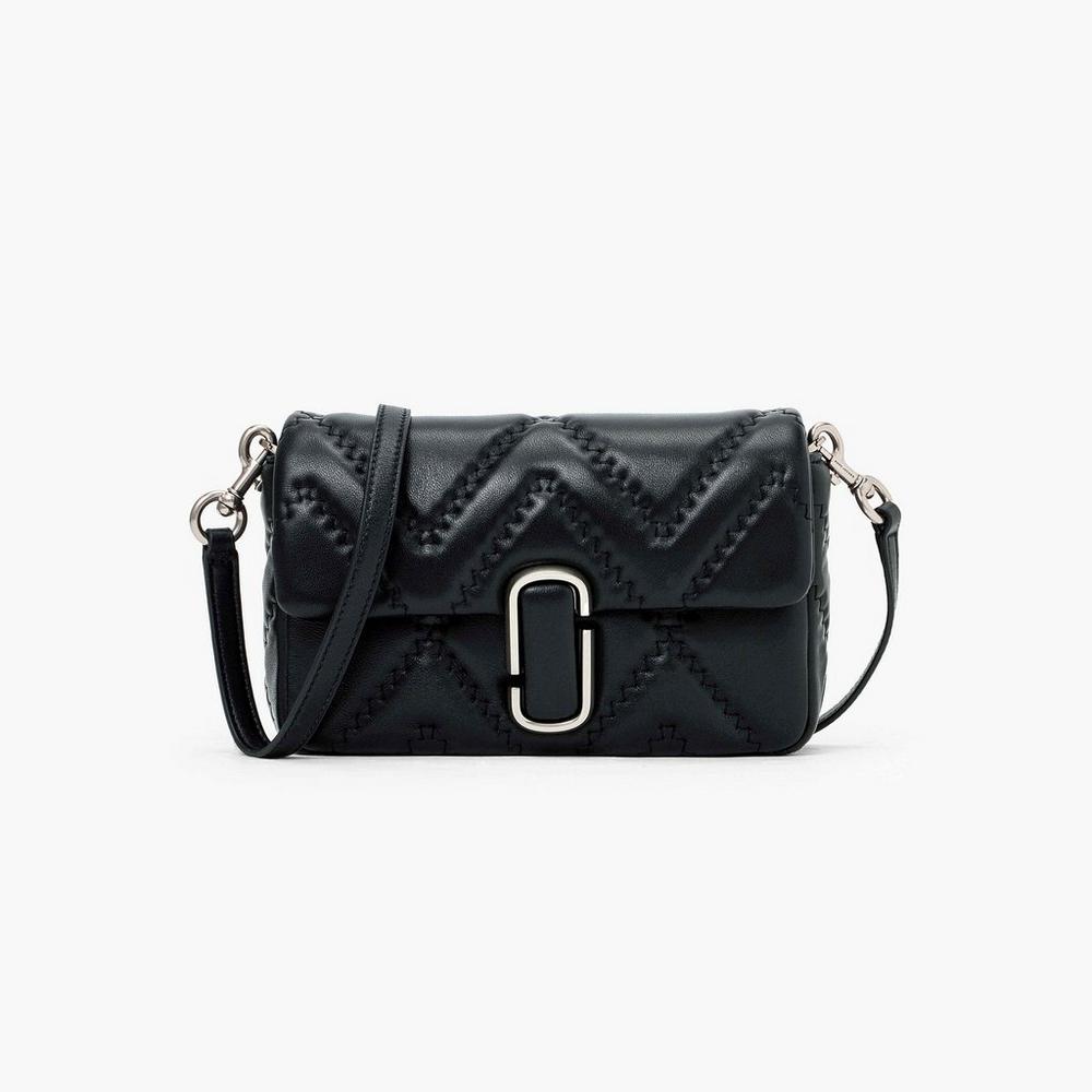 Bolsa De Hombro Marc Jacobs Acolchado Cuero J Marc Mujer Negros | 96728FGKO