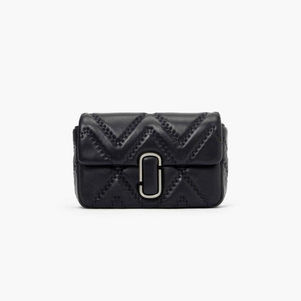 Bolsa De Hombro Marc Jacobs Acolchado Cuero J Marc Mujer Negros | 96728FGKO