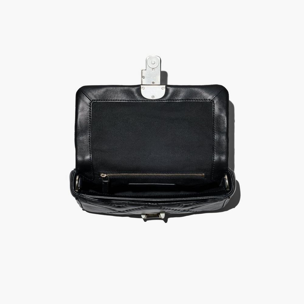 Bolsa De Hombro Marc Jacobs Acolchado Cuero J Marc Mujer Negros | 96728FGKO