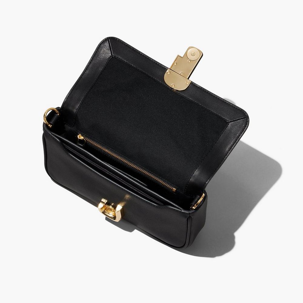 Bolsa De Hombro Marc Jacobs J Marc Soft Mujer Negros | 34205ELYV