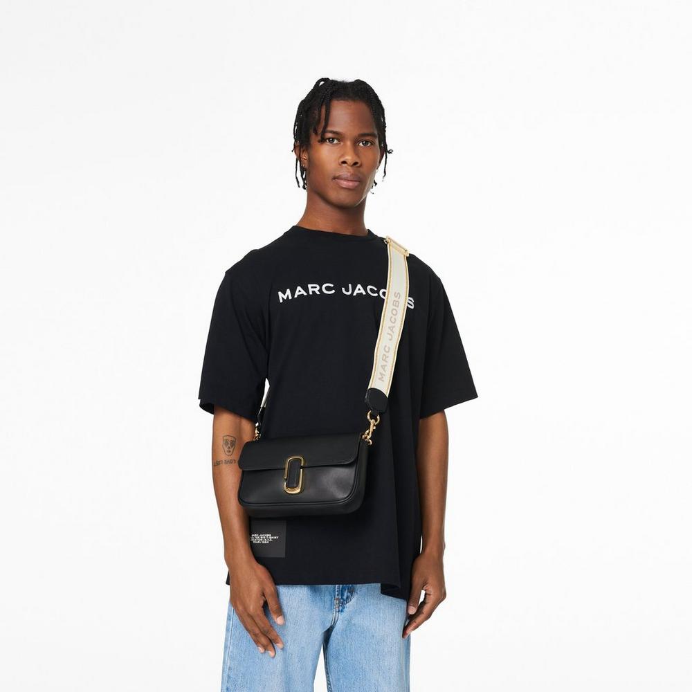 Bolsa De Hombro Marc Jacobs J Marc Soft Mujer Negros | 34205ELYV