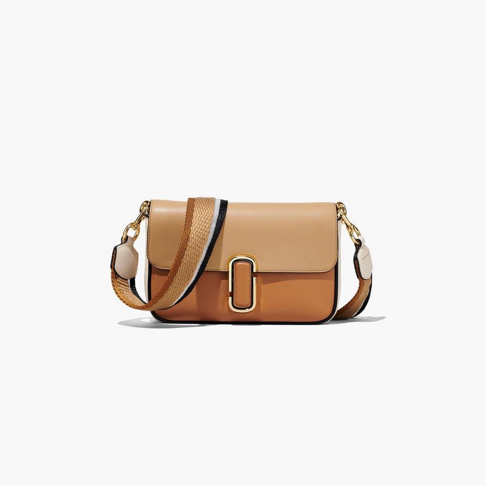 Bolsa De Hombro Marc Jacobs J Marc Soft Mujer Marrom Multicolor | 90546BGSJ