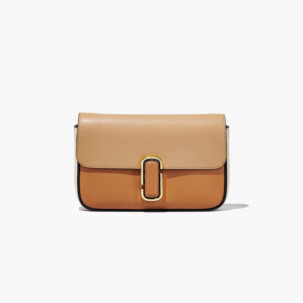 Bolsa De Hombro Marc Jacobs J Marc Soft Mujer Marrom Multicolor | 90546BGSJ