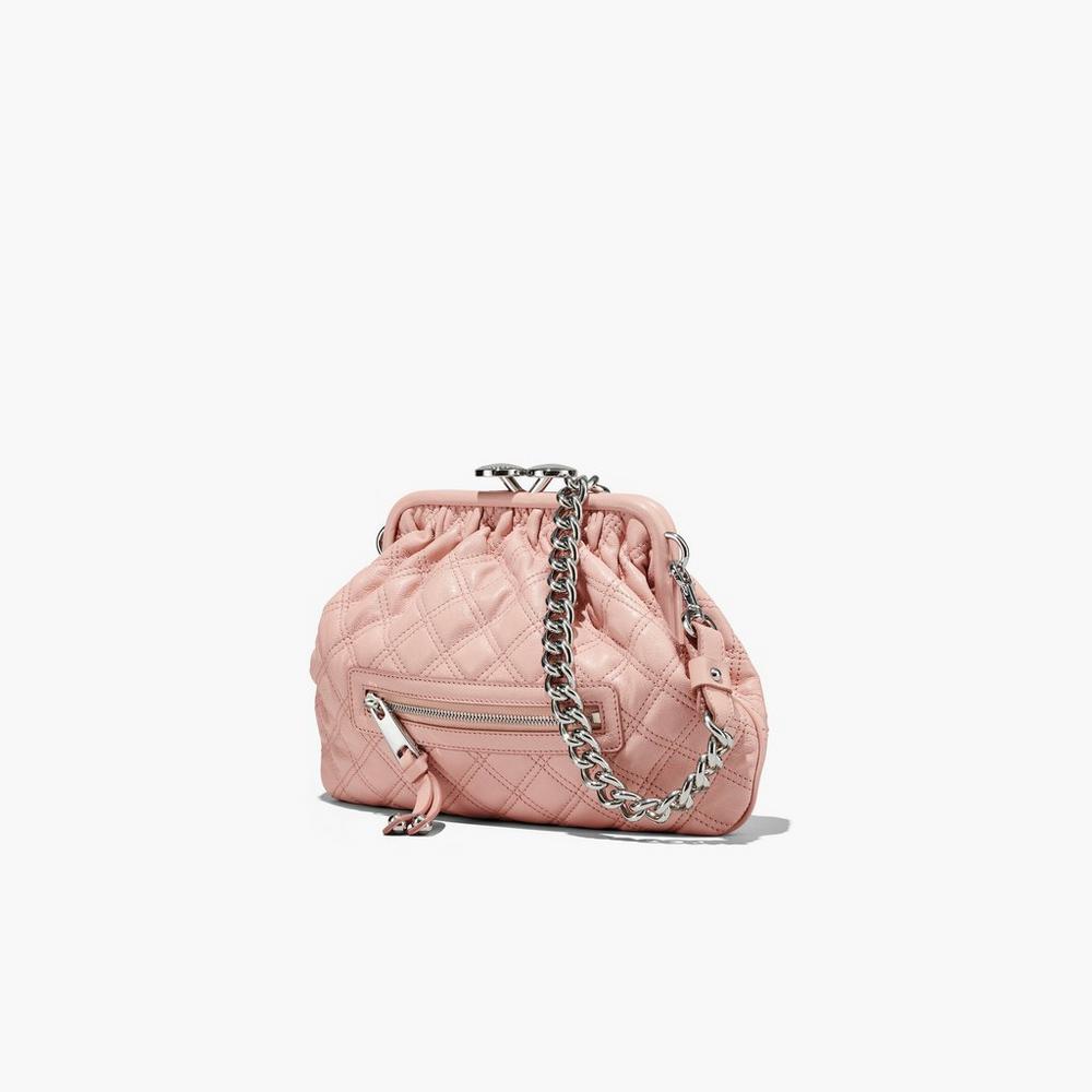 Bolsa De Hombro Marc Jacobs Re-Edition Acolchado Cuero Little Mujer Rosas | 05186UMRN