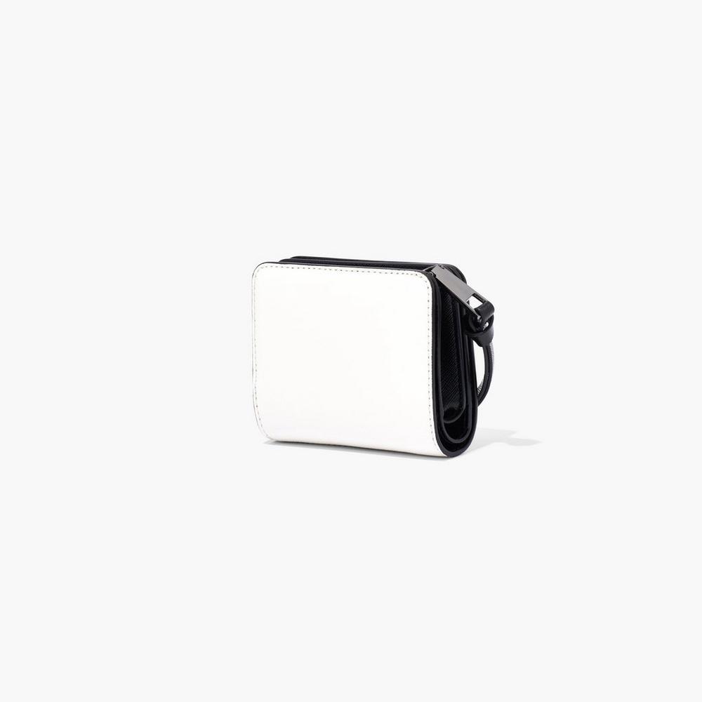Bolsa Snapshot Marc Jacobs Mini Compact Wallet Mujer Negros Blancos | 73594AEUJ