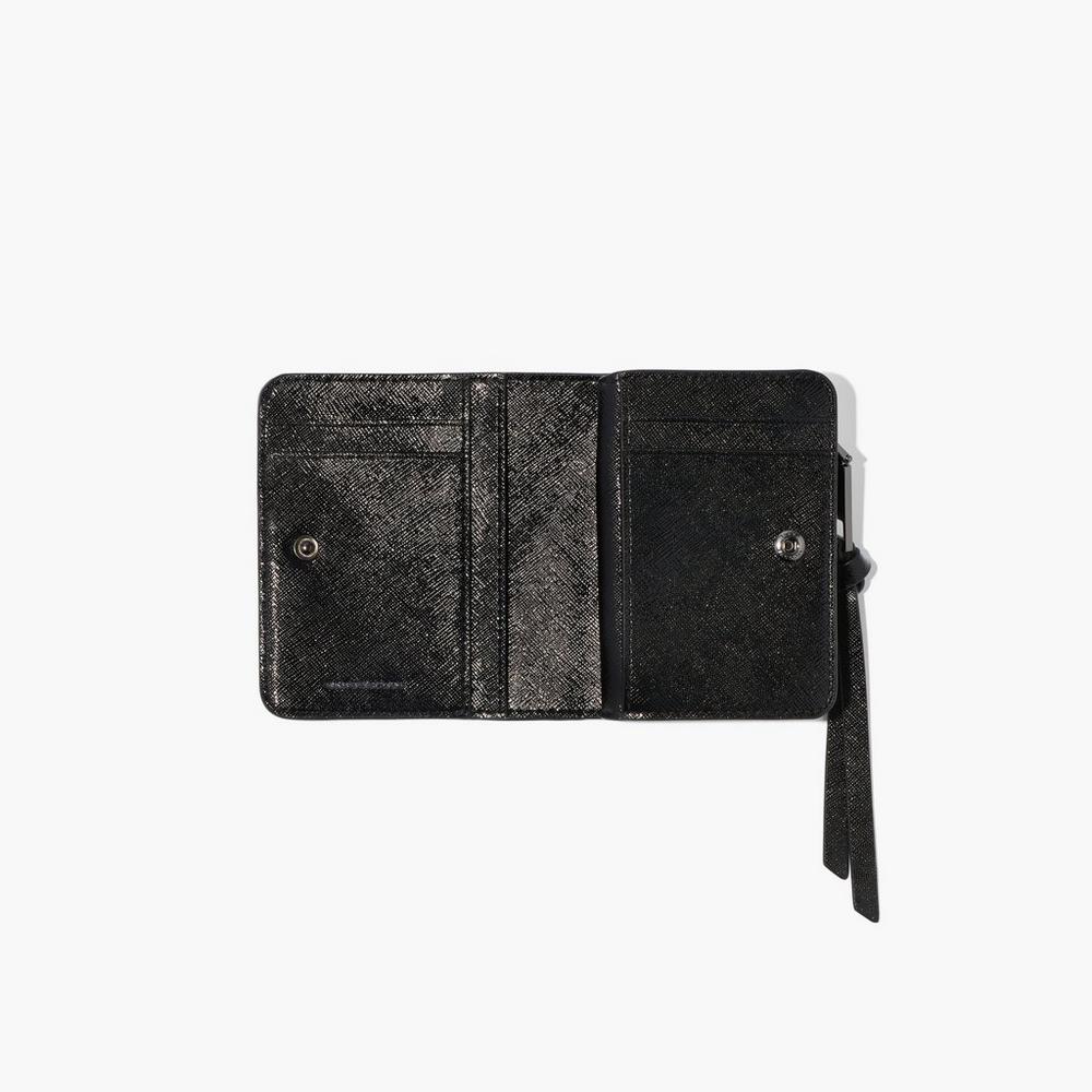 Bolsa Snapshot Marc Jacobs Mini Compact Wallet Mujer Negros Blancos | 73594AEUJ