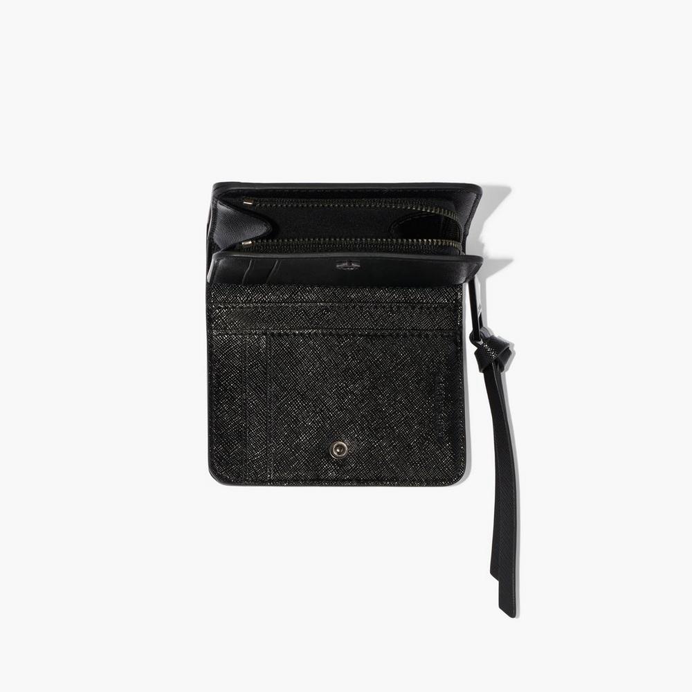 Bolsa Snapshot Marc Jacobs Mini Compact Wallet Mujer Negros Blancos | 73594AEUJ