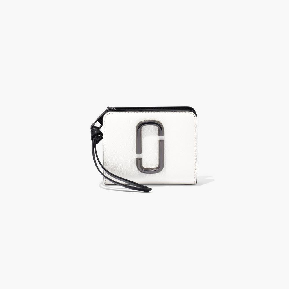 Bolsa Snapshot Marc Jacobs Mini Compact Wallet Mujer Negros Blancos | 73594AEUJ