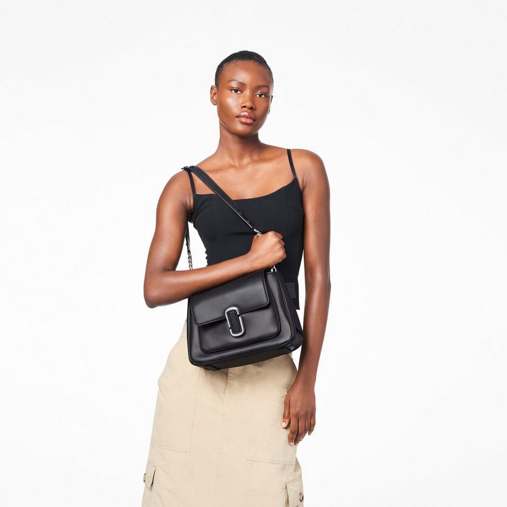 Bolso Satchel Marc Jacobs J Marc Chain Mujer Negros Plateados | 19532OYWA