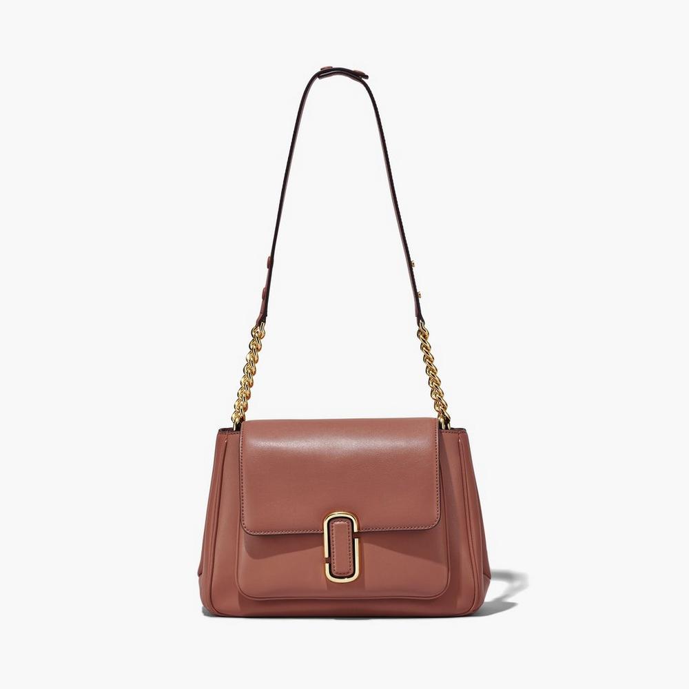 Bolso Satchel Marc Jacobs J Marc Chain Mujer Marrom | 46578KYFA