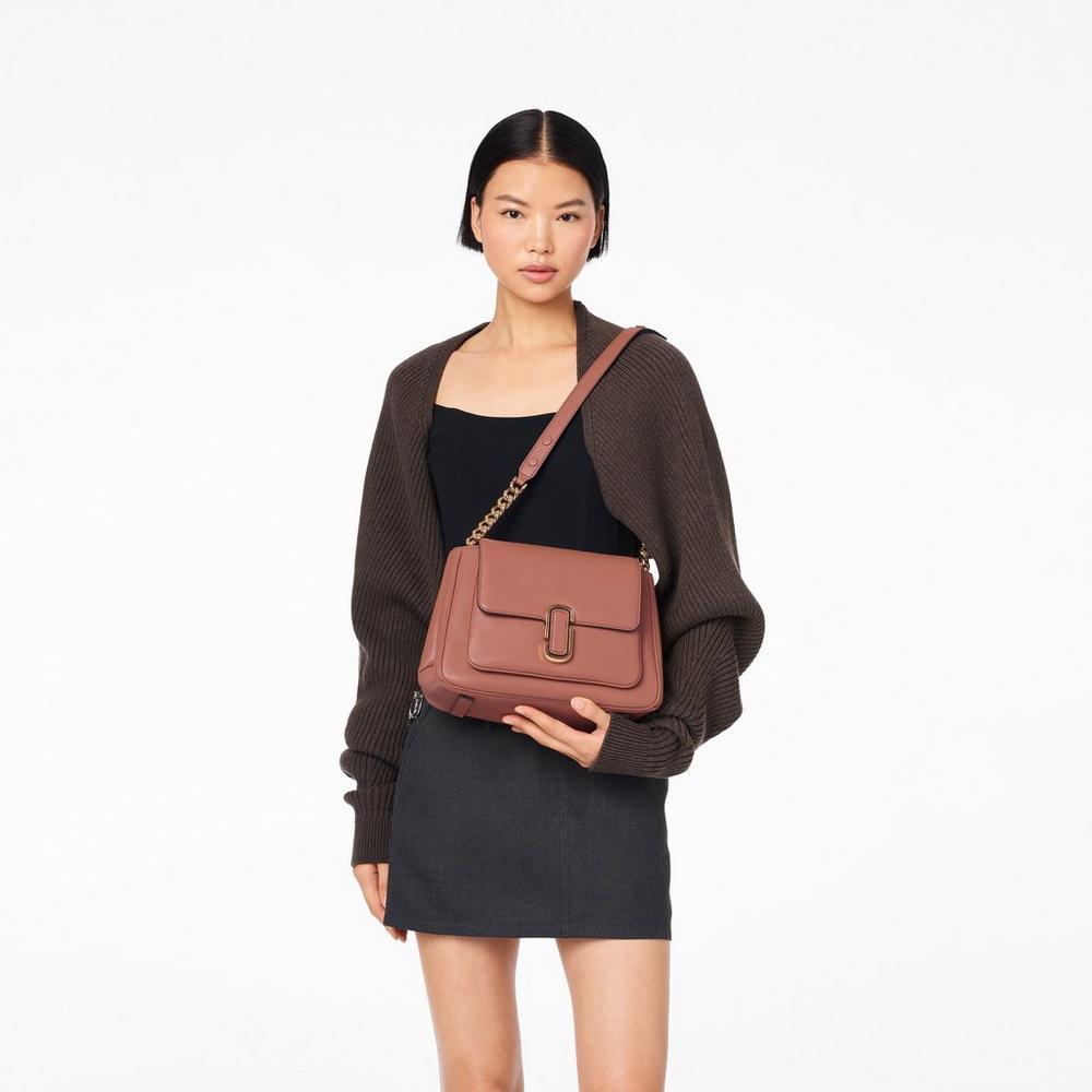 Bolso Satchel Marc Jacobs J Marc Chain Mujer Marrom | 46578KYFA
