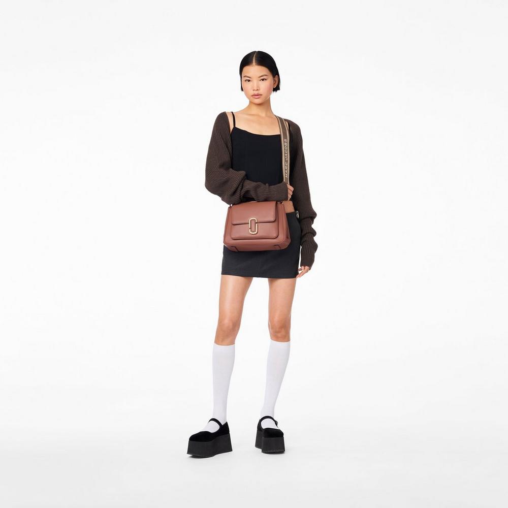 Bolso Satchel Marc Jacobs J Marc Chain Mujer Marrom | 46578KYFA