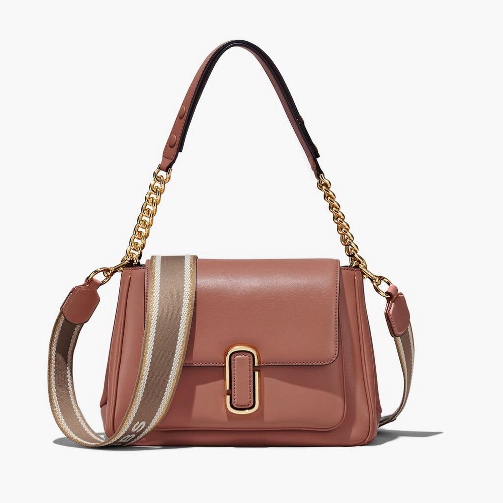 Bolso Satchel Marc Jacobs J Marc Chain Mujer Marrom | 46578KYFA