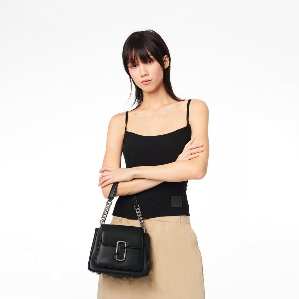 Bolso Satchel Marc Jacobs J Marc Chain Mini Mujer Negros Plateados | 54176JUKM