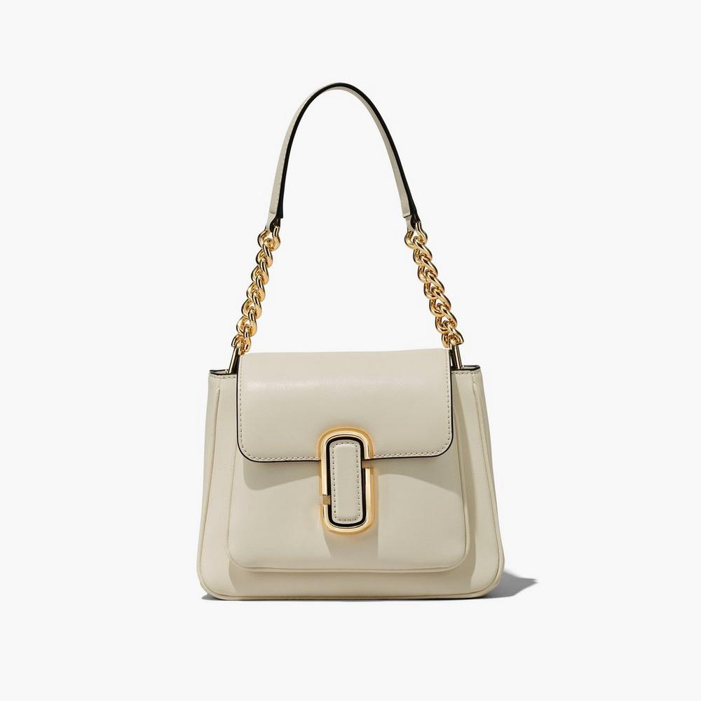 Bolso Satchel Marc Jacobs J Marc Chain Mini Mujer Blancos | 59207EDQN