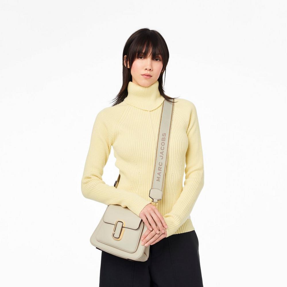 Bolso Satchel Marc Jacobs J Marc Chain Mini Mujer Blancos | 59207EDQN
