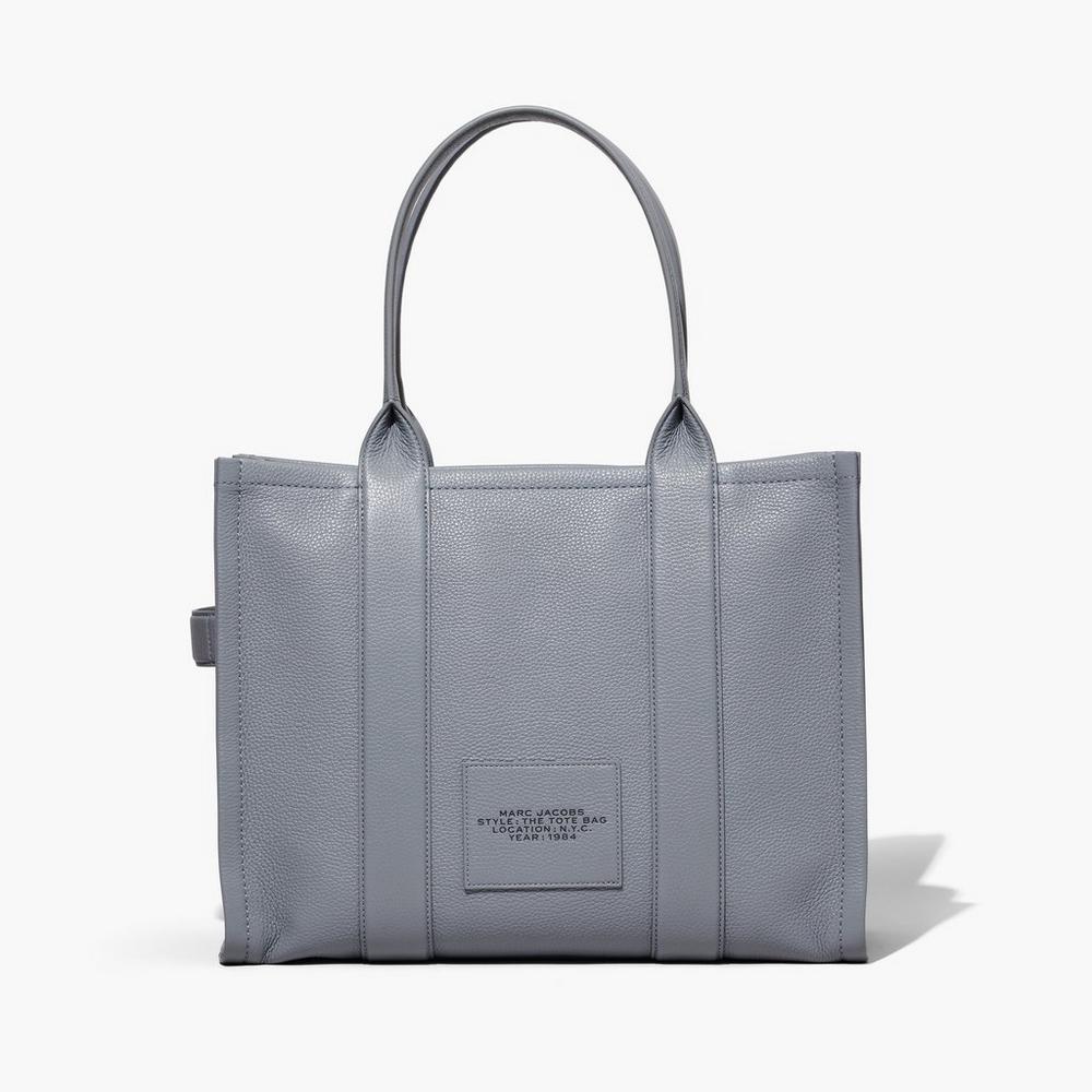 Bolso Tote Marc Jacobs Cuero Large Mujer Grises | 24379BRJY