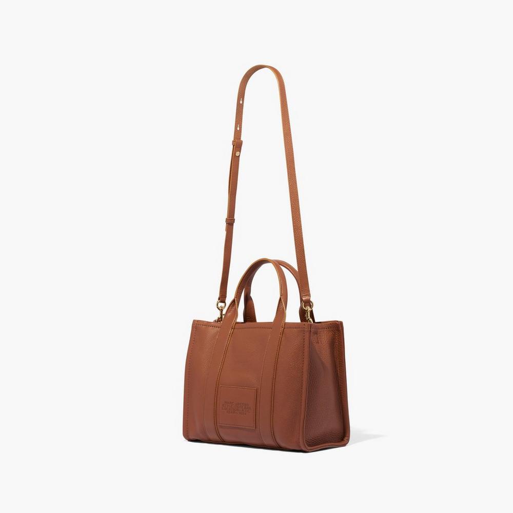 Bolso Tote Marc Jacobs Cuero Medium Mujer Marrom | 13874QPGV