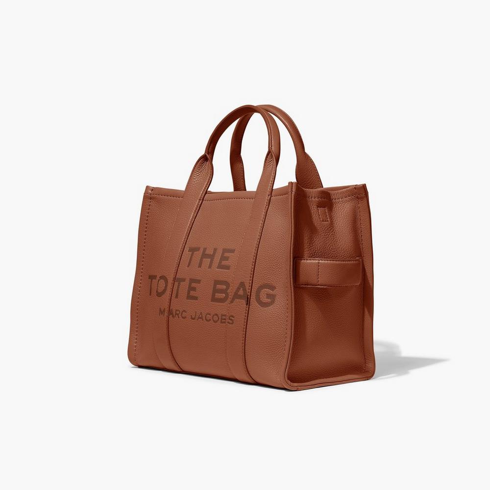 Bolso Tote Marc Jacobs Cuero Medium Mujer Marrom | 13874QPGV