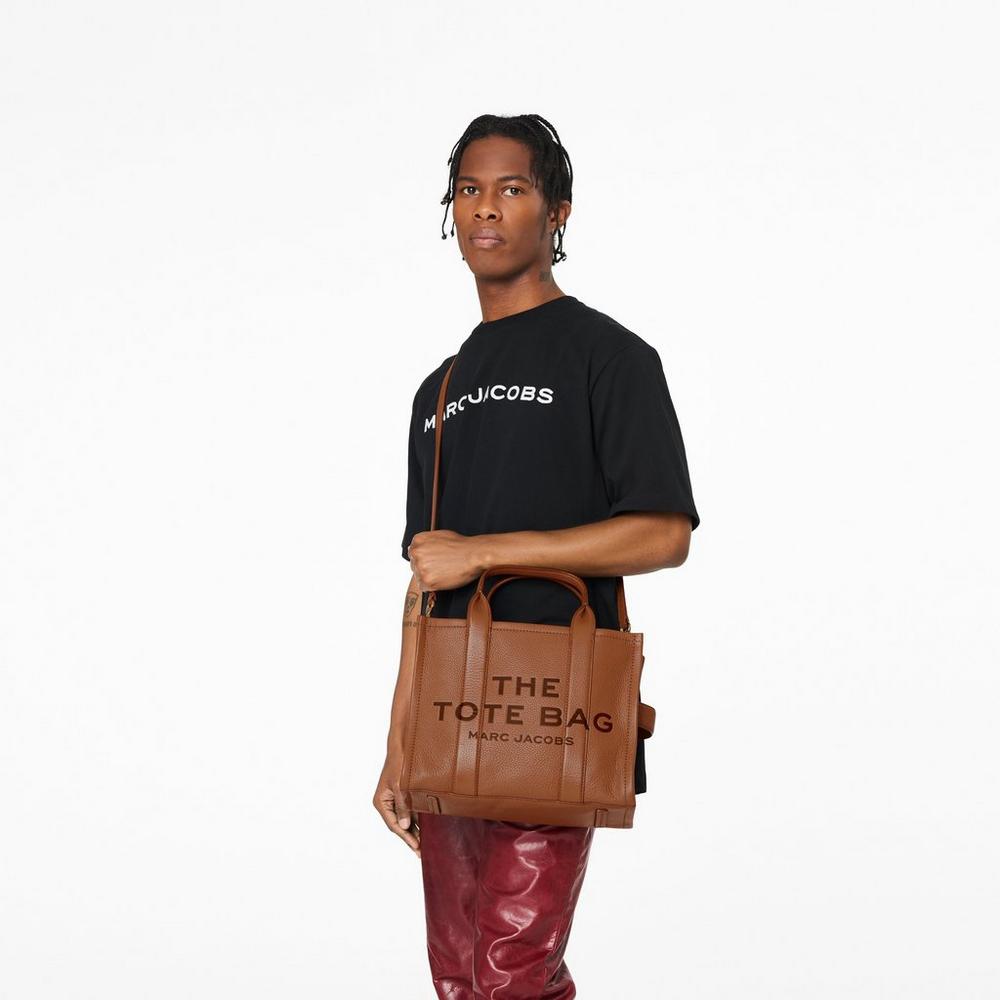 Bolso Tote Marc Jacobs Cuero Medium Mujer Marrom | 13874QPGV