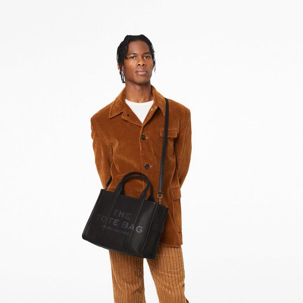 Bolso Tote Marc Jacobs Cuero Medium Mujer Negros | 18956LVSB