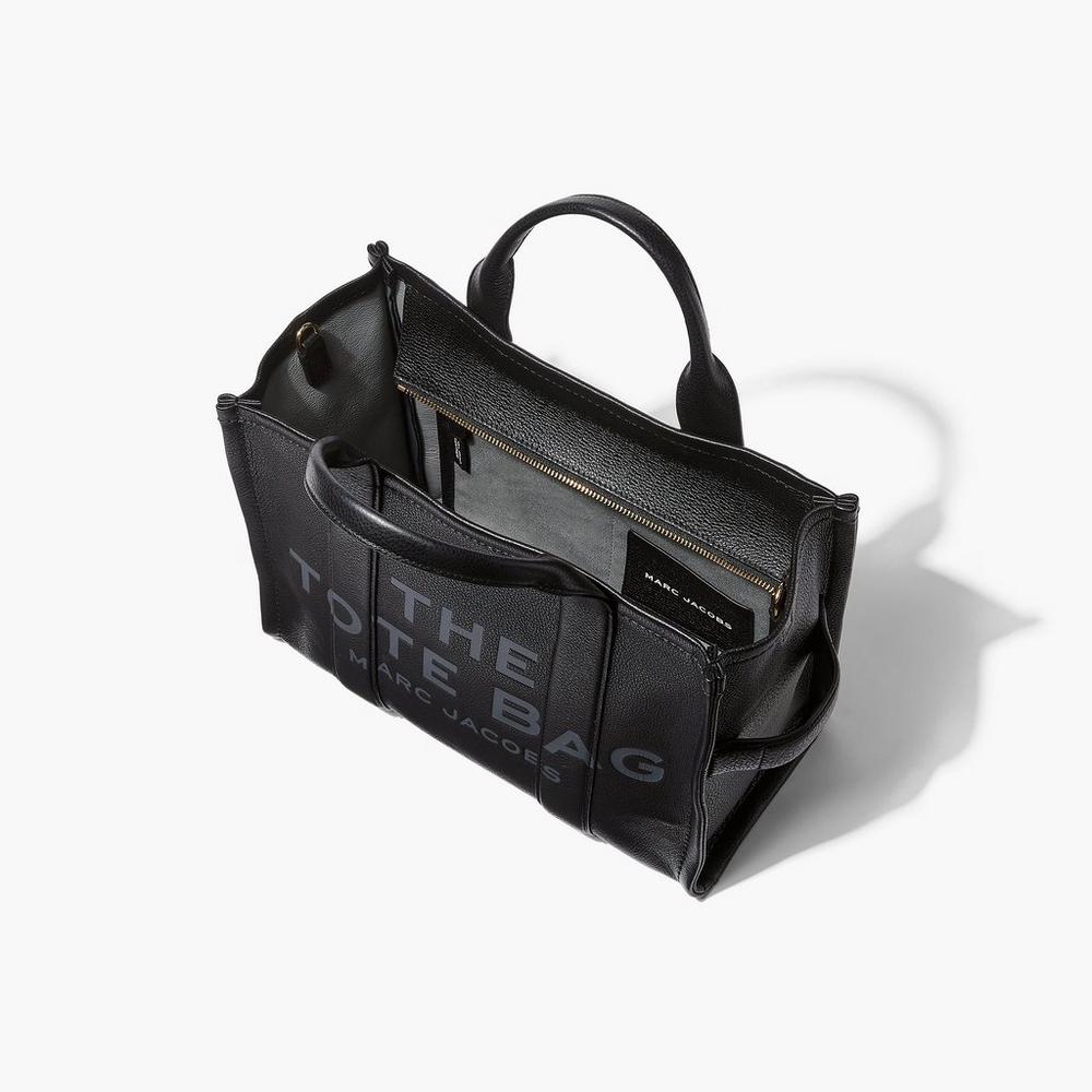 Bolso Tote Marc Jacobs Cuero Medium Mujer Negros | 18956LVSB