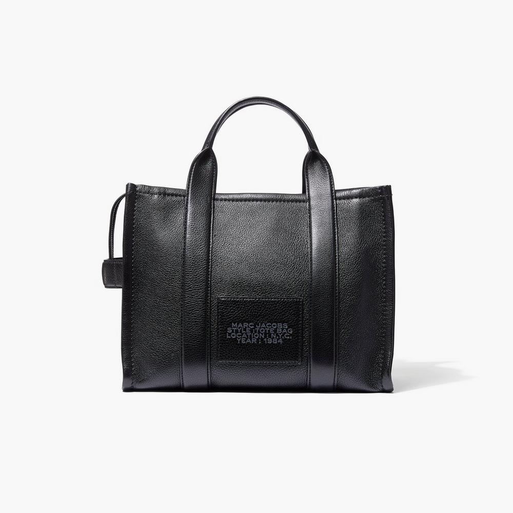 Bolso Tote Marc Jacobs Cuero Medium Mujer Negros | 18956LVSB
