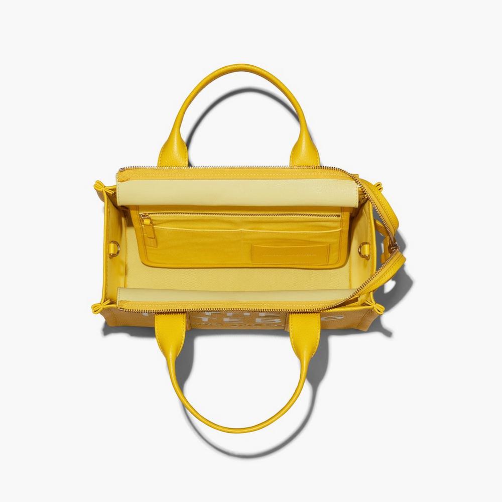 Bolso Tote Marc Jacobs Cuero Medium Mujer Amarillos | 59721HKAI