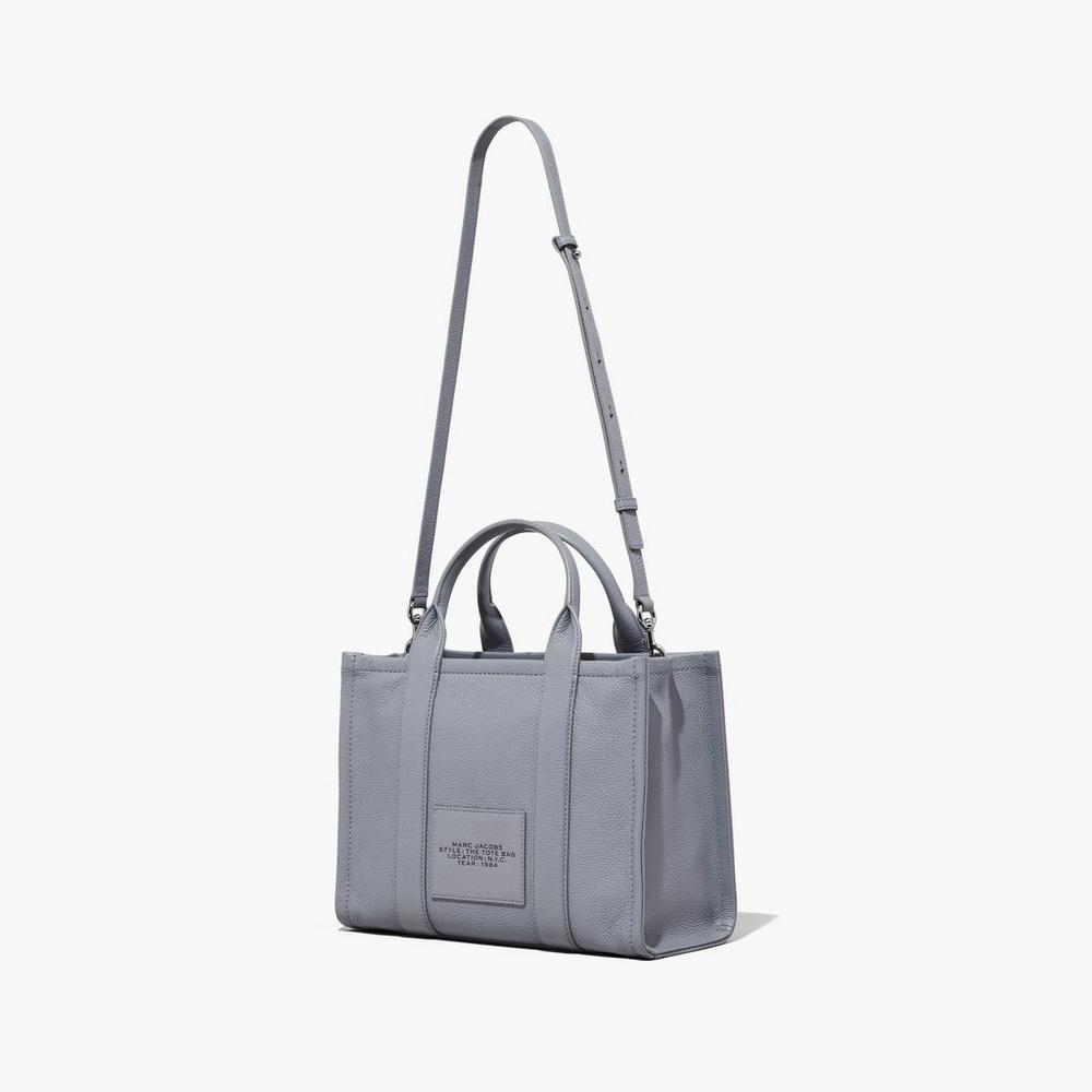 Bolso Tote Marc Jacobs Cuero Medium Mujer Grises | 68459ZHNY