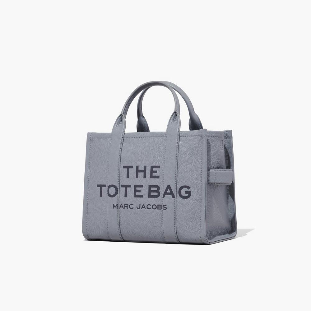 Bolso Tote Marc Jacobs Cuero Medium Mujer Grises | 68459ZHNY