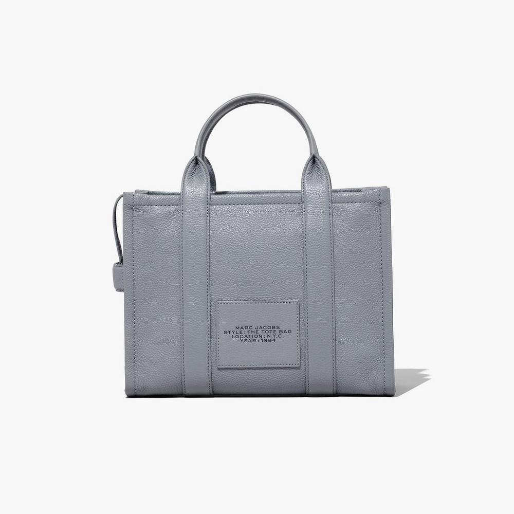 Bolso Tote Marc Jacobs Cuero Medium Mujer Grises | 68459ZHNY