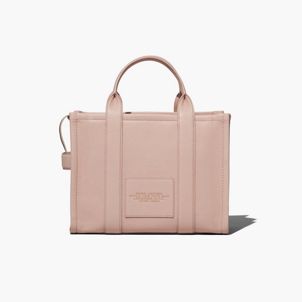 Bolso Tote Marc Jacobs Cuero Medium Mujer Rosas | 80962ANGJ