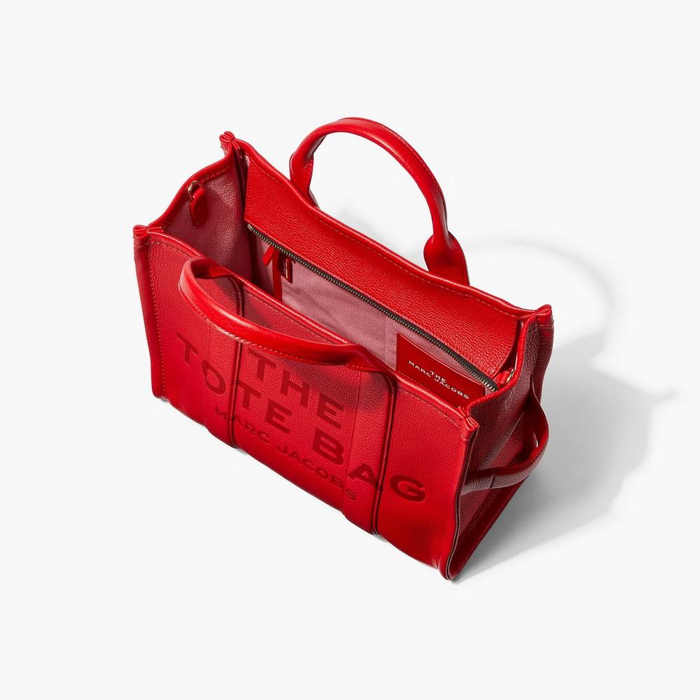Bolso Tote Marc Jacobs Cuero Medium Mujer Rojos | 86147SUTY
