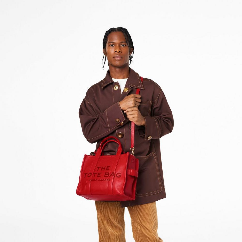 Bolso Tote Marc Jacobs Cuero Medium Mujer Rojos | 86147SUTY