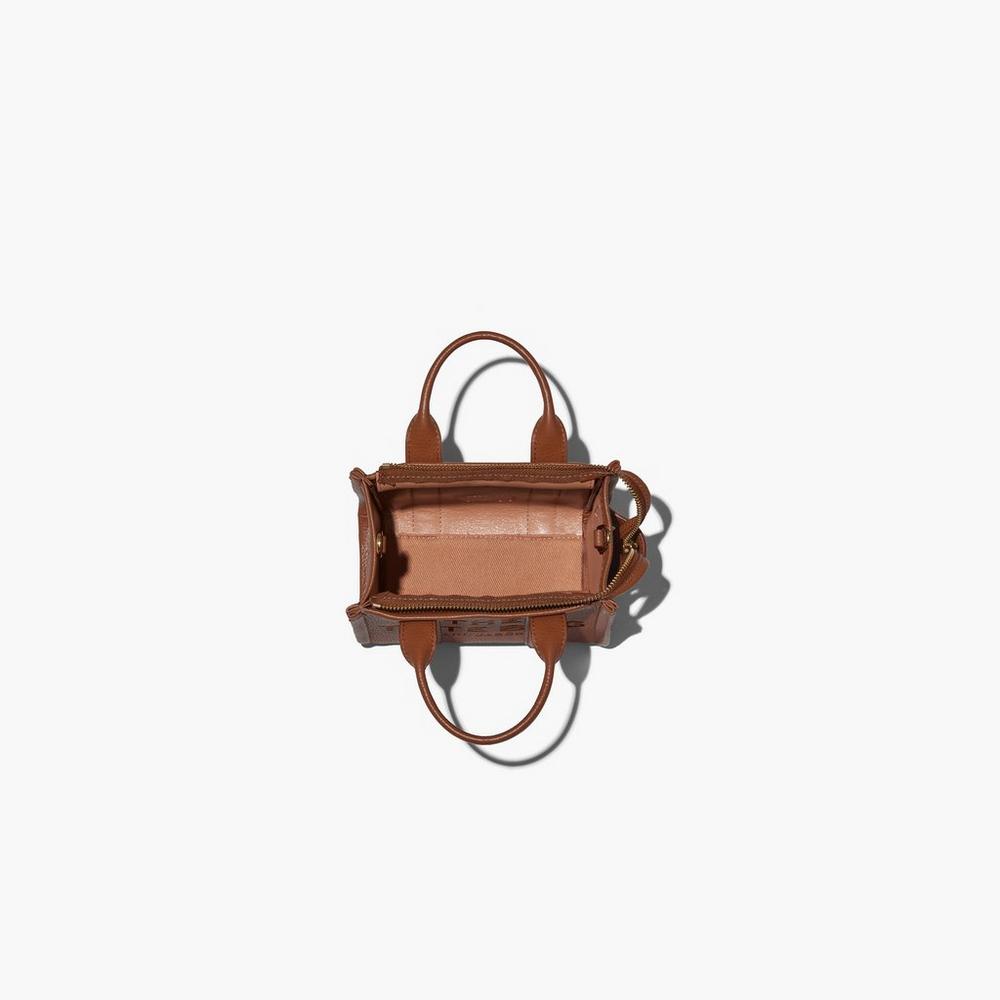 Bolso Tote Marc Jacobs Cuero Micro Mujer Marrom | 25139OHWP