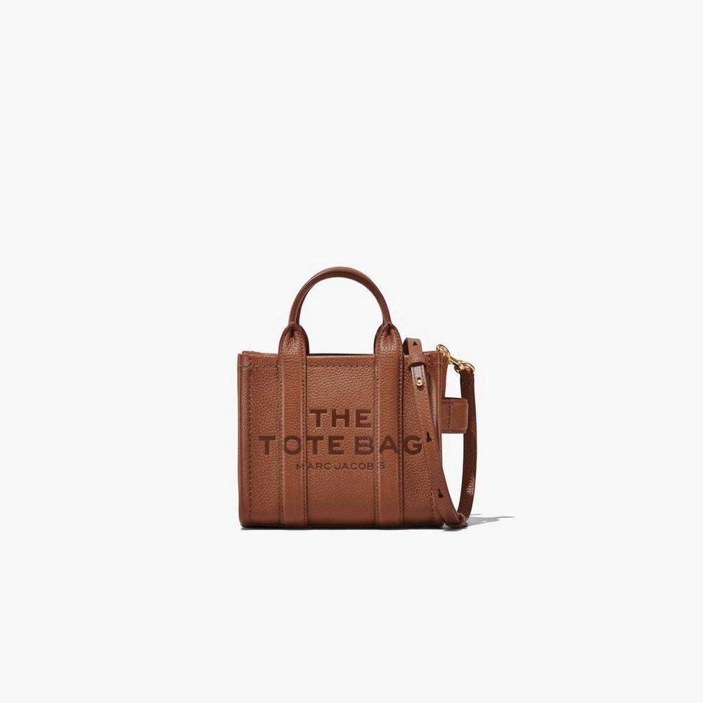 Bolso Tote Marc Jacobs Cuero Micro Mujer Marrom | 25139OHWP