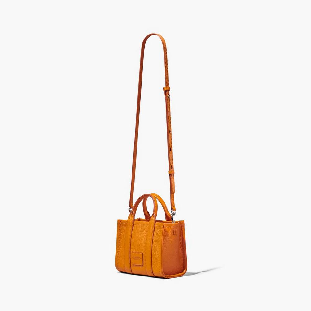 Bolso Tote Marc Jacobs Cuero Micro Mujer Darkorange | 30182WGND