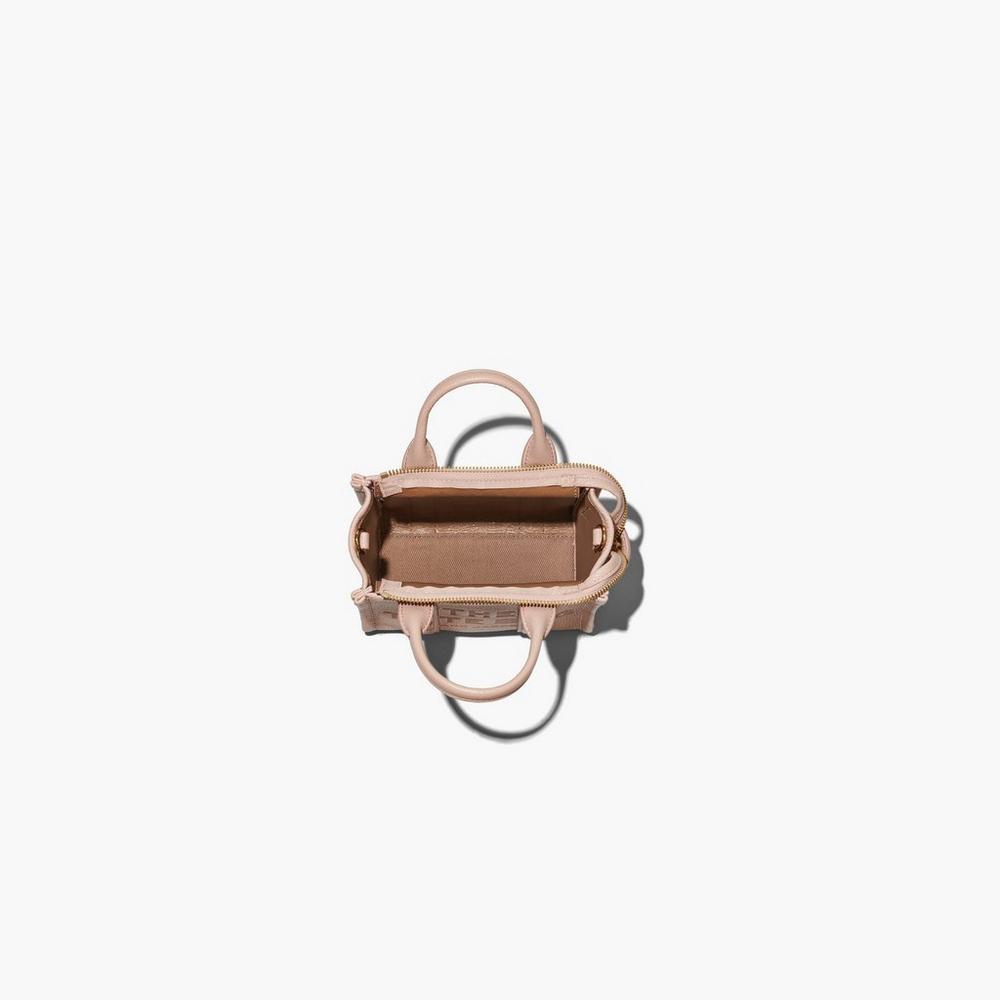 Bolso Tote Marc Jacobs Cuero Micro Mujer Rosas | 30257OLUK