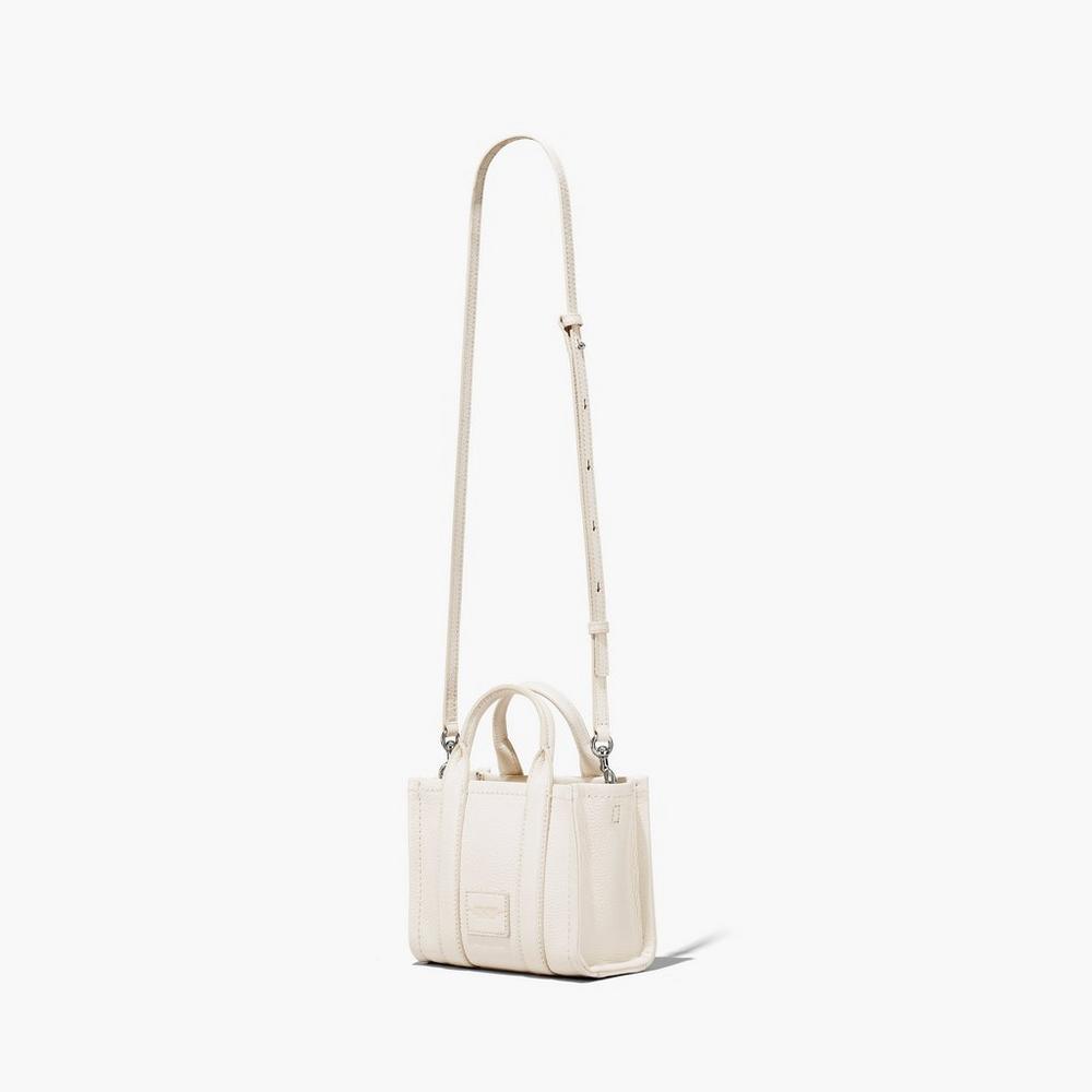 Bolso Tote Marc Jacobs Cuero Micro Mujer Plateados | 36981RLOP
