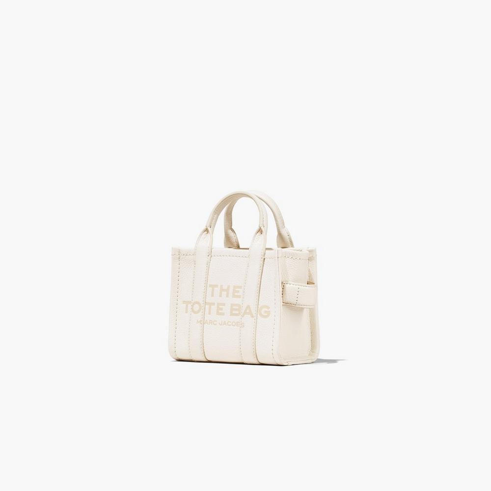 Bolso Tote Marc Jacobs Cuero Micro Mujer Plateados | 36981RLOP