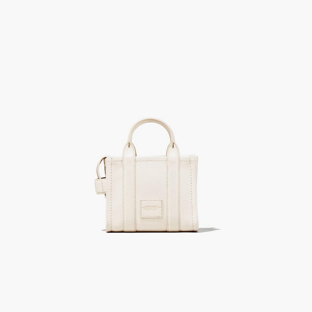 Bolso Tote Marc Jacobs Cuero Micro Mujer Plateados | 36981RLOP