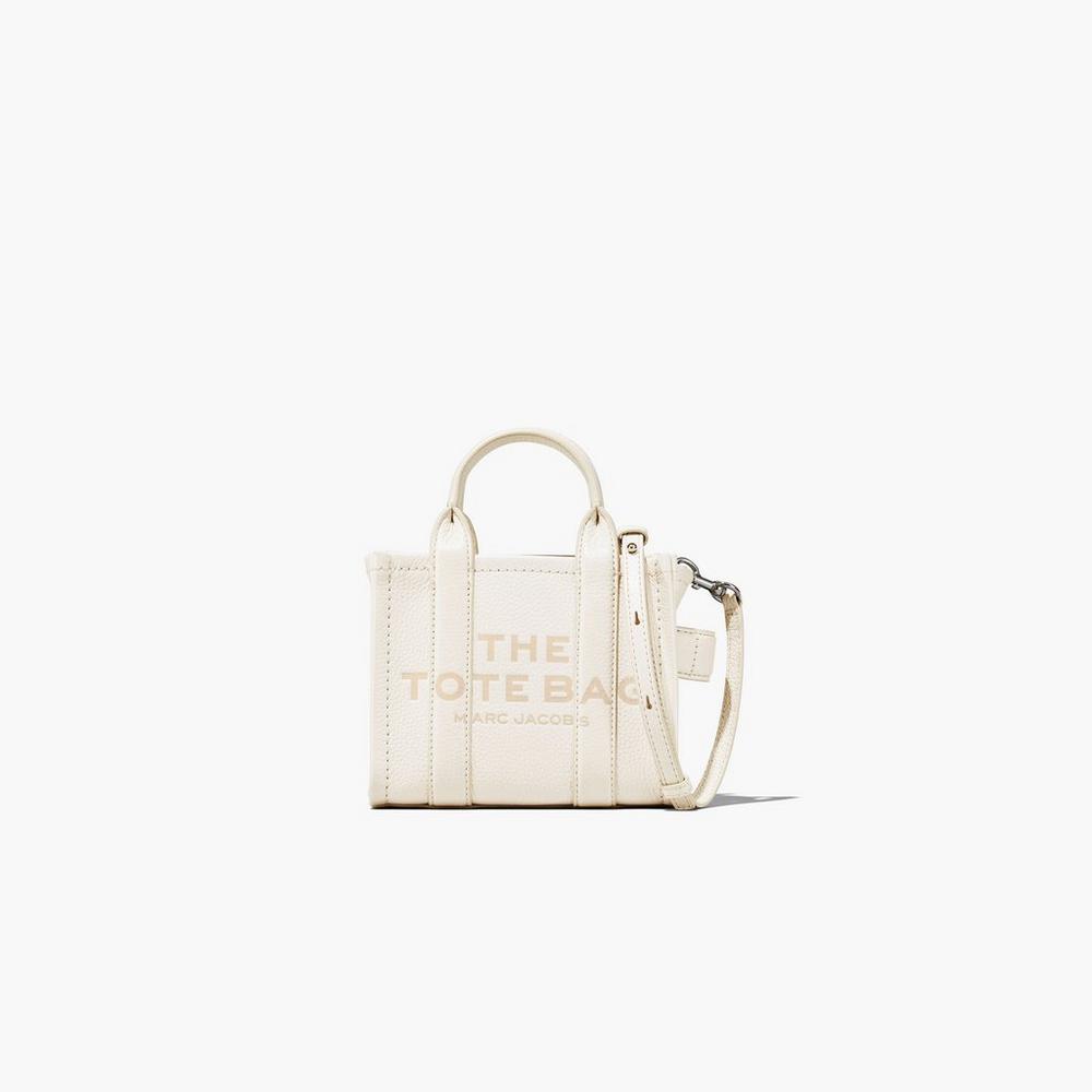 Bolso Tote Marc Jacobs Cuero Micro Mujer Plateados | 36981RLOP